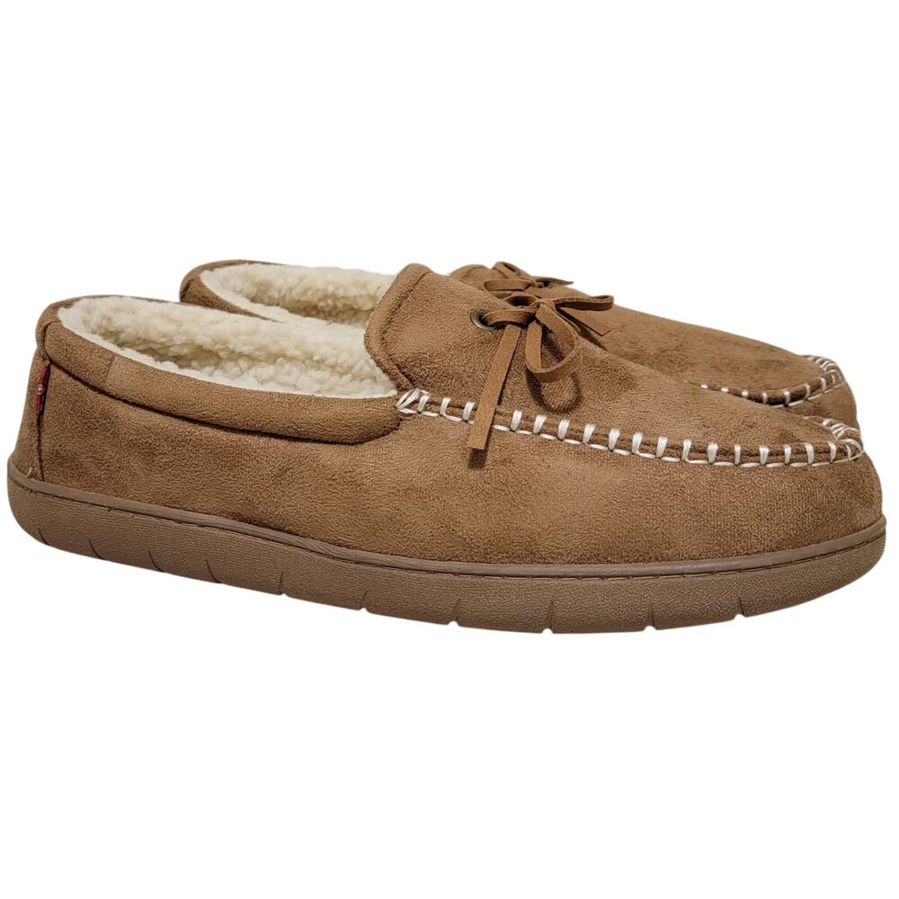 Levi's Men Kameron 2 Slip On Moc Toe Loafer Slippers Size US XXL 13 Brown